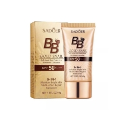 SADOER Тональный BB-крем, с улиткой SPF50 (01# натурал) 40g